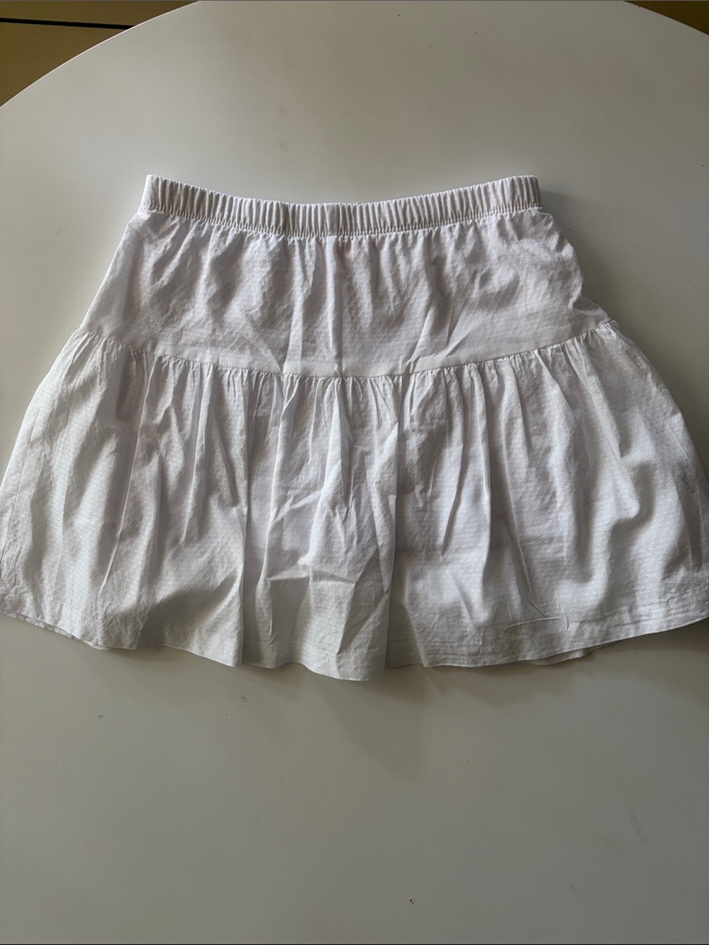EUC BisbyWhite Pique Cotton Skirt 10